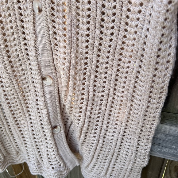 👗SolitaireCream Knit Cardigan - Picture 6 of 9